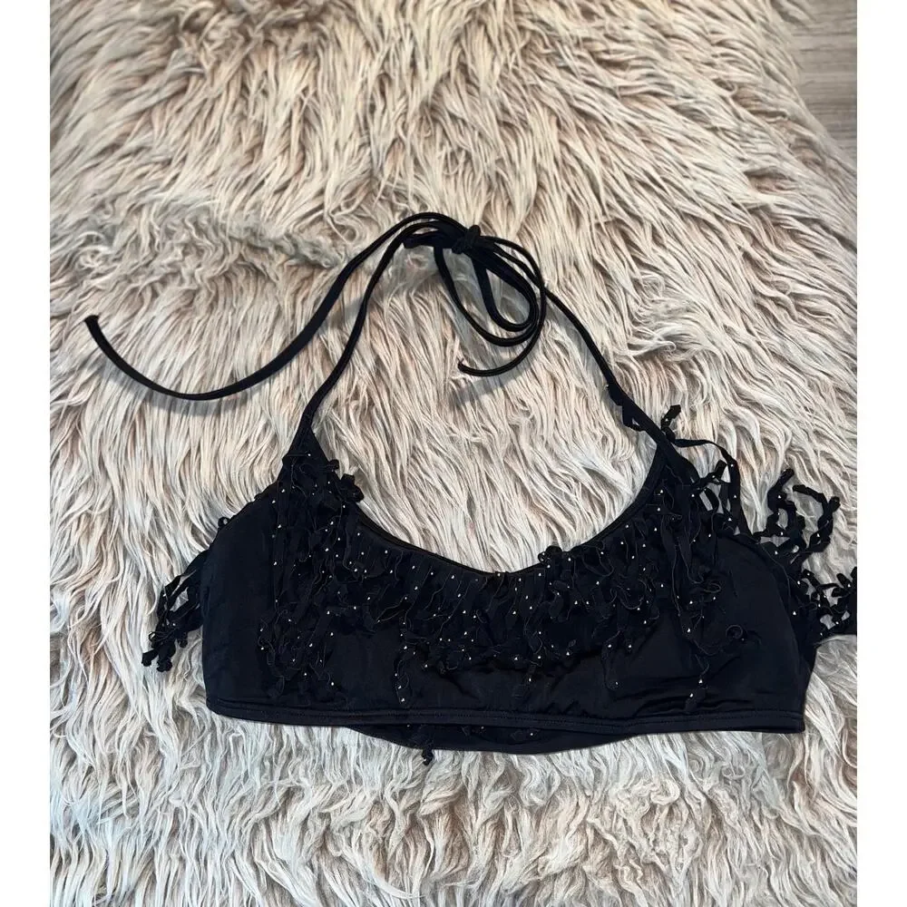 Pink Victoria secret women’s black bikini top - Picture 3 of 11